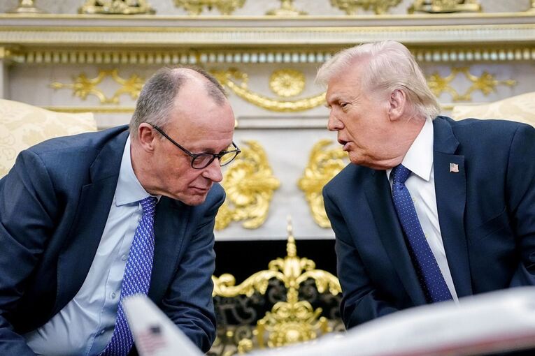 US-Präsident Trump und Bundeskanzler Merz