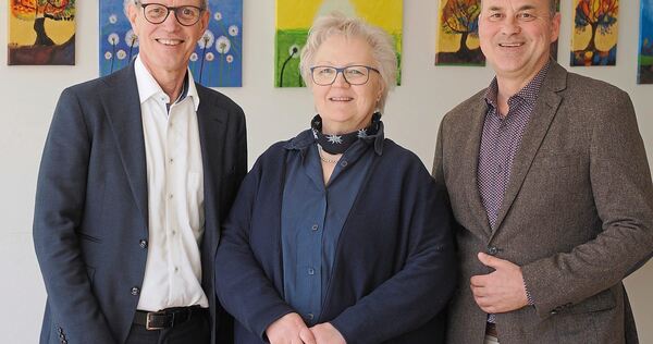 Schuldekan Dr. Andreas Löw, Cornelia Vogel (Fachberaterin für die Kindertageseinrichtungen in den Evangelischen Kirchenbezirken Besigheim und Ludwigsburg) und Tobias Laufs, Gesamtleitung Kindertageseinrichtungen der Evangelischen Gesamtkirchengemeind