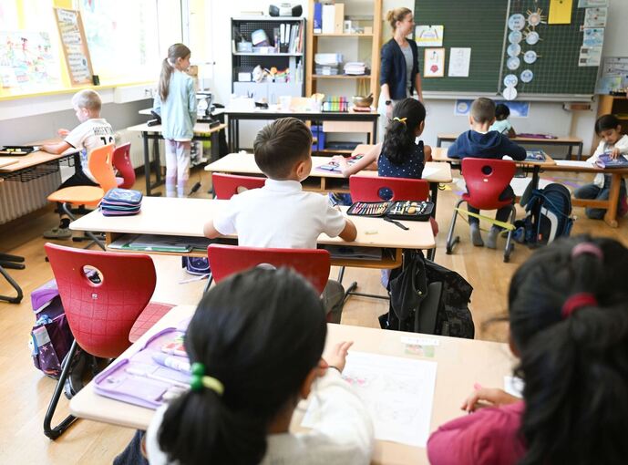 Unterricht in einer Grundschule
