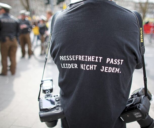 Auch in Deutschland sind zunehmend Journalisten Anfeinduungen ausgesetzt.