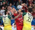 Die SG BBM Bietigheim gegen die VfL Eintracht Hagen.