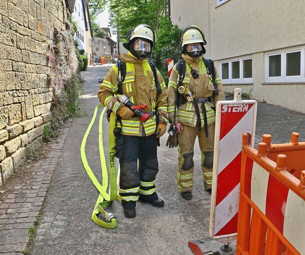 Die Feuerwehr stand für den Notfall bereit.