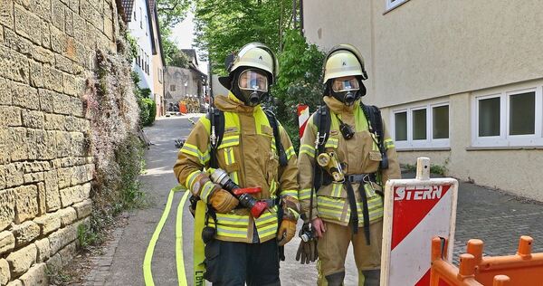 Die Feuerwehr stand für den Notfall bereit.