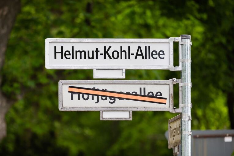 Einweihung der Helmut-Kohl-Allee