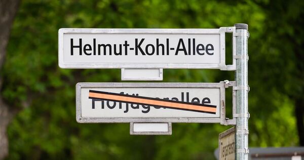 Einweihung der Helmut-Kohl-Allee
