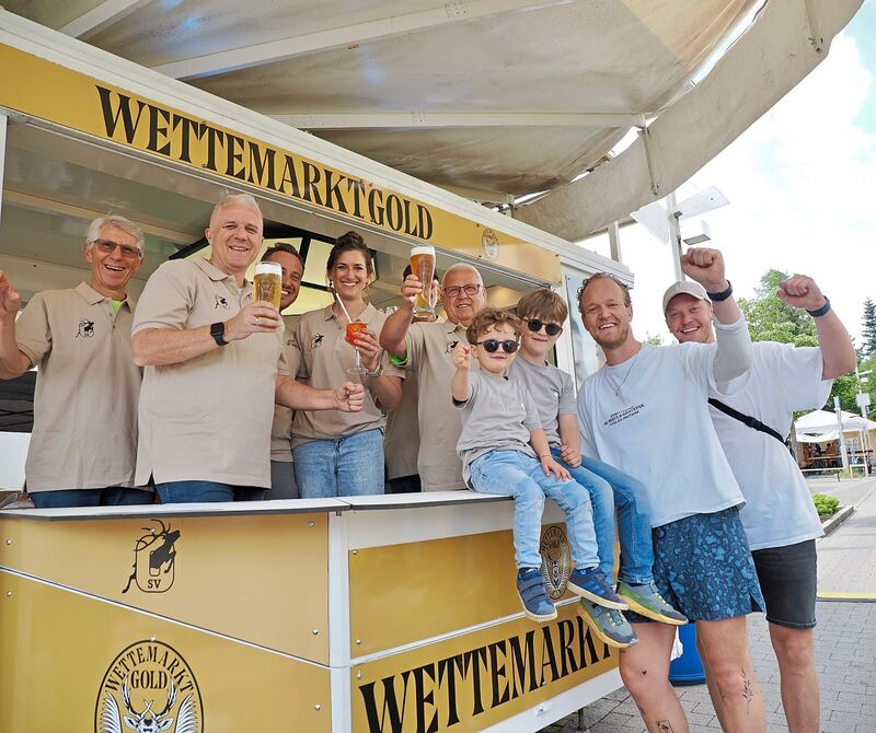 Die Stimmung ist gut.