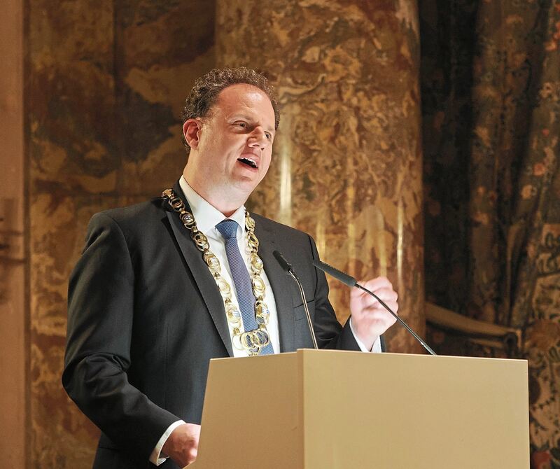 Oberbürgermeister Matthias Knecht. Oberbürgermeister Matthias Knecht.