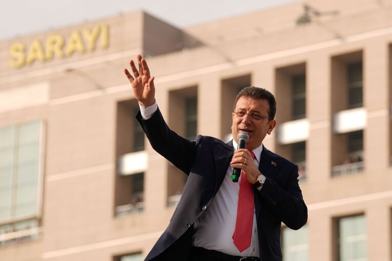 Istanbuls Bürgermeister Ekrem Imamoglu vor seiner Inhaftierung