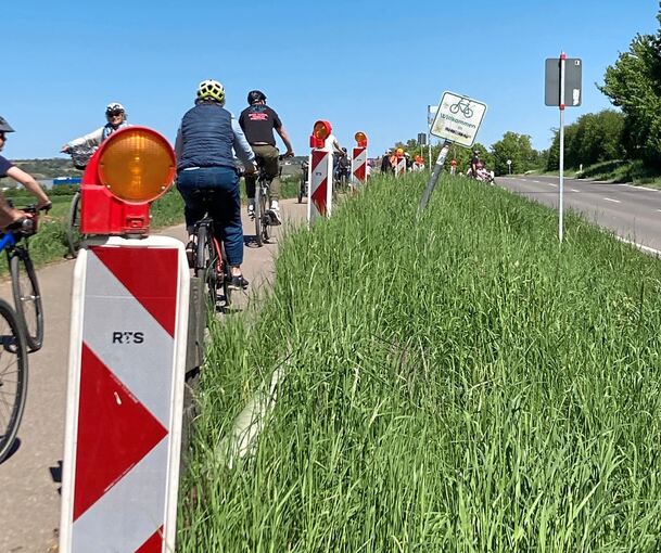 Der Neckartalradweg wird gut genutzt.