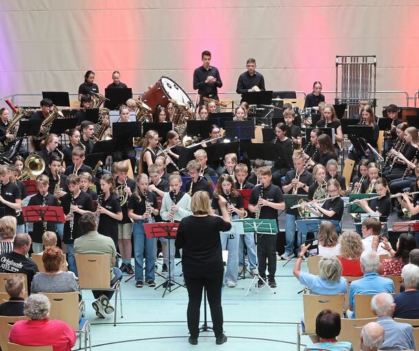 Junge Musiker der Stadtkapelle Bönnigheim beeindrucken das Publikum.