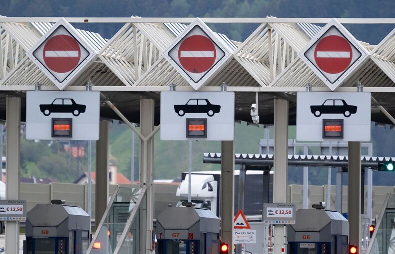 Vor der Sperrung der Brennerautobahn