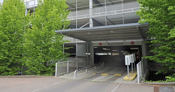 Die Ausfahrt des Parkhauses wird verbreitert.