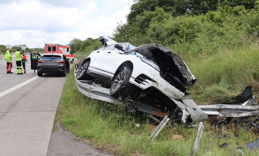 Schwerer Unfall auf der A6
