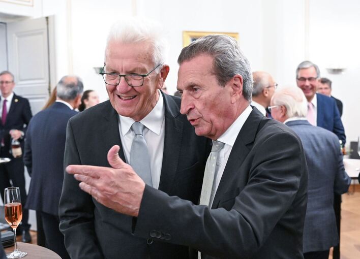 Günther Oettinger und Winfried Kretschmann Günther Oettinger und Winfried Kretschmann