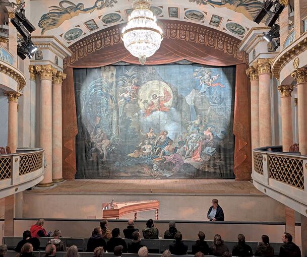 Die Bühnenbilder im Ludwigsburger Schlosstheater gelten weltweit als nahezu einzigartig.