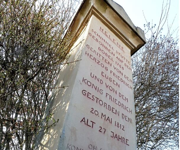 Das Freudentaler Stutendenkmal mit der gezackten Krone.
