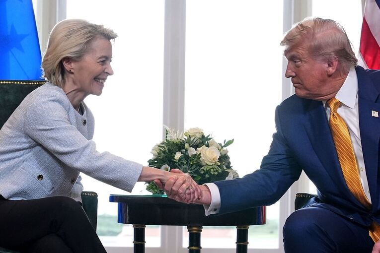 US-Präsident Trump trifft von der Leyen US-Präsident Trump trifft von der Leyen
