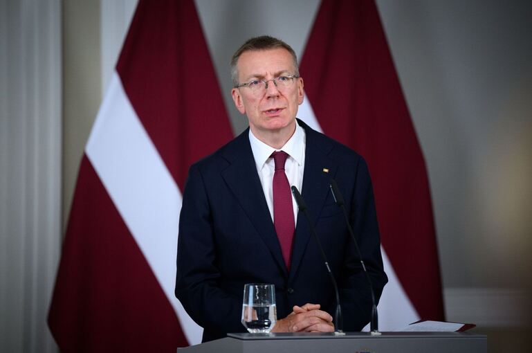 Lettlands Präsident Edgars Rinkevics Lettlands Präsident Edgars Rinkevics