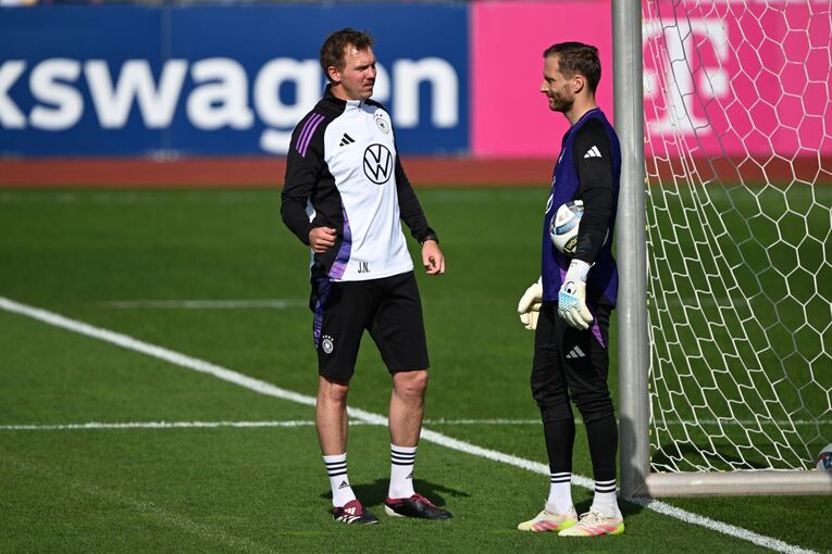 Julian Nagelsmann und Oliver Baumann Julian Nagelsmann und Oliver Baumann