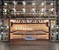 Blick von der Bühne in den Theatersaal des Forums. Er ist neben dem Bürgersaal das Herzstück des Gebäudes.