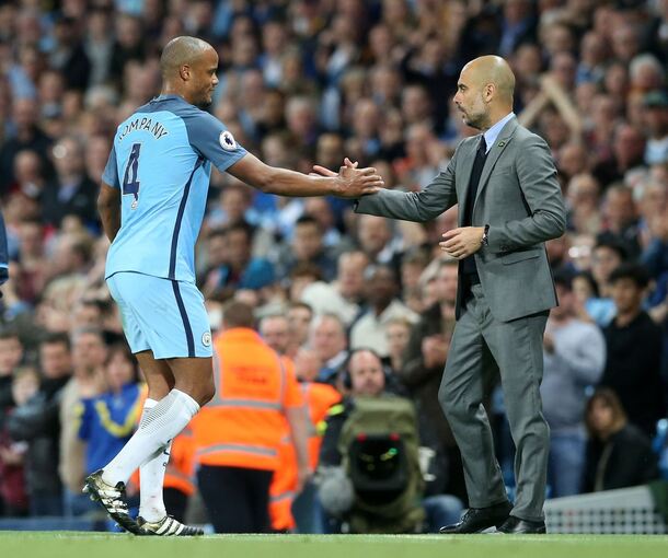 Vincent Kompany und Pep Guardiola Vincent Kompany und Pep Guardiola