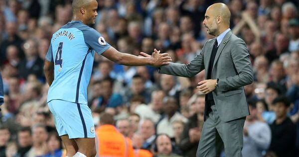 Vincent Kompany und Pep Guardiola Vincent Kompany und Pep Guardiola
