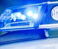 Polizeifahrzeug im Einsatz. Polizeifahrzeug im Einsatz.