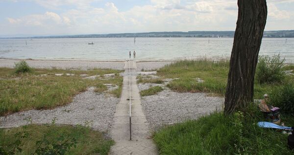 Niedrigwasser Bodensee
