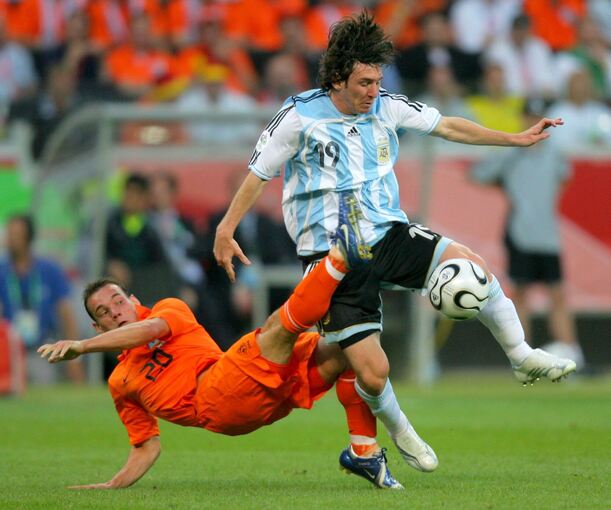 Schon 2006 bei der WM: Lionel Messi (r) Schon 2006 bei der WM: Lionel Messi (r)