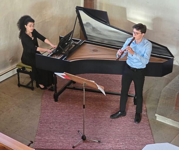 Andreas Kammenos (rechts) und Arianna Radaelli in Freudental.