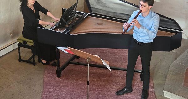 Andreas Kammenos (rechts) und Arianna Radaelli in Freudental. Andreas Kammenos (rechts) und Arianna Radaelli in Freudental.