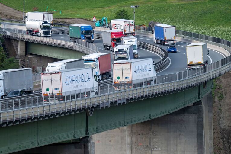 Demo und Totalsperre auf Brennerautobahn Demo und Totalsperre auf Brennerautobahn