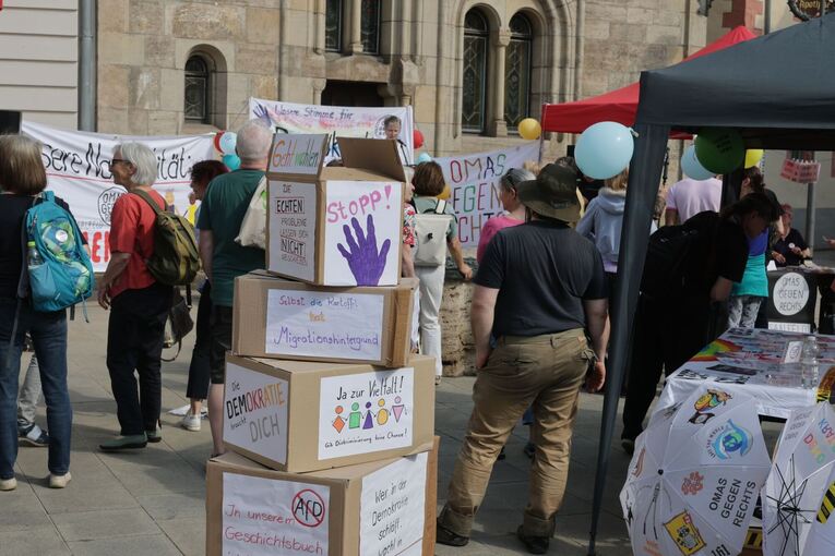 Kundgebung "Nein zur Wahl eines AfD-Landrates" Kundgebung "Nein zur Wahl eines AfD-Landrates"