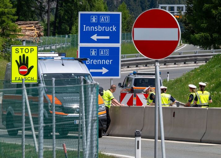 Demonstration und Totalsperre auf Brennerautobahn Demonstration und Totalsperre auf Brennerautobahn