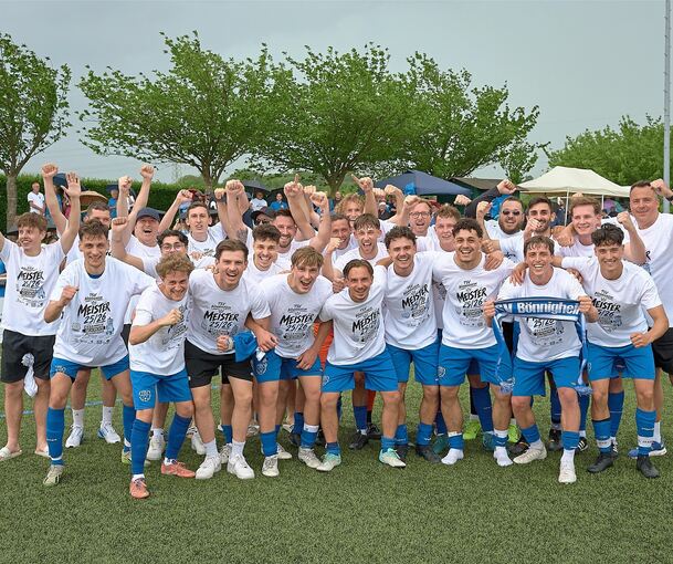 Die Bönnigheimer Meistermannschaft greift erst beim NEB-Cup an - und dann in der Bezirksliga.