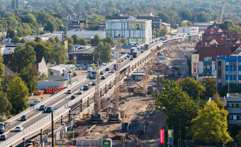 Baustelle Südschnellweg Hannover Baustelle Südschnellweg Hannover