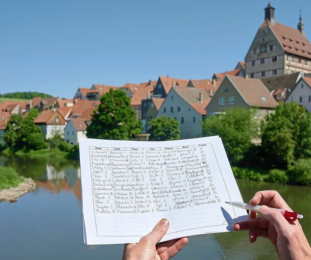 „Stadt, Land, Fluss“ wird auch in Besigheim gerne gespielt. Zumindest auf Flüsse mit E und N sollte man hier ohne weiteres kommen.