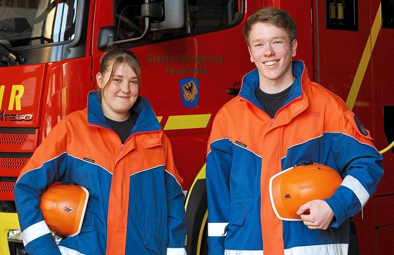 Annika und Leon sind zwei von fast 160 Kindern und Jugendlichen bei der Ludwigsburger Feuerwehr. Ein Leben ohne dieses Hobby kön Annika und Leon sind zwei von fast 160 Kindern und Jugendlichen bei der Ludwigsburger Feuerwehr. Ein Leben ohne dieses Hobby können sie sich kaum noch vorstellen.