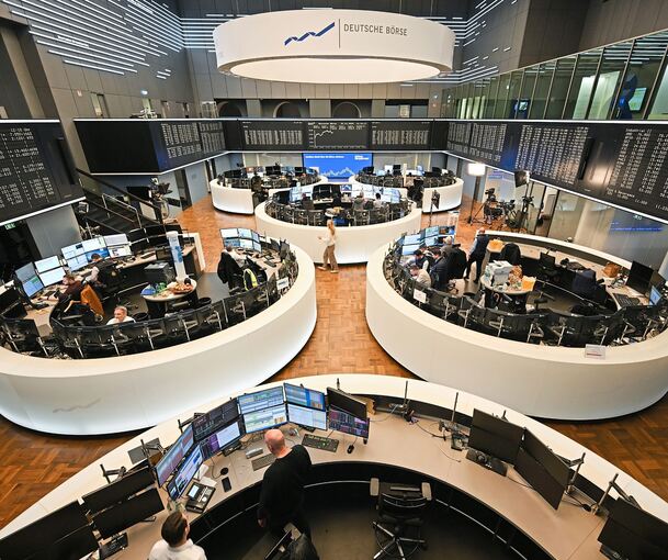 Blick in den Handelssaal der Frankfurter Wertpapierbörse.