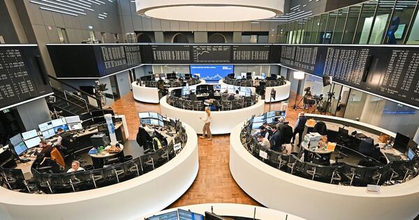 Blick in den Handelssaal der Frankfurter Wertpapierbörse.
