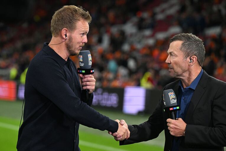 Julian Nagelsmann und Lothar Matthäus. Julian Nagelsmann und Lothar Matthäus.