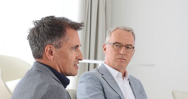 Das Geschäftsführer-Duo der RKH Gruppe im Gespräch: Axel Hechenberger (links) und Marc Nickel. Das Geschäftsführer-Duo der RKH Gruppe im Gespräch: Axel Hechenberger (links) und Marc Nickel.