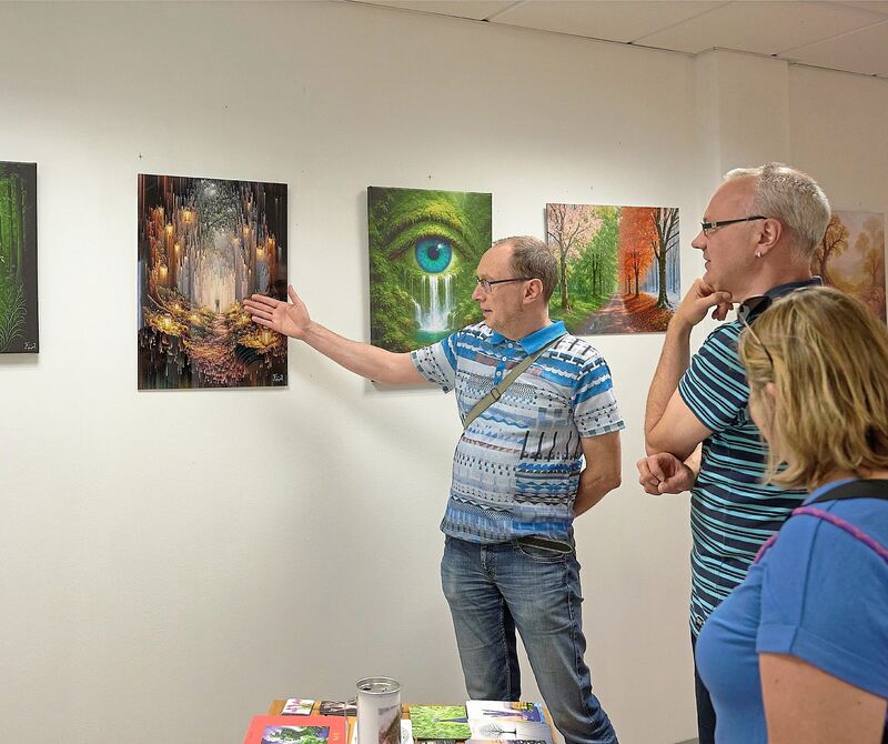Auch Kunst gibt es auf dem Franck-Areal zu betrachten.