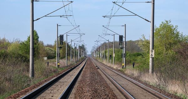 Bahnstrecke bei Leipzig
