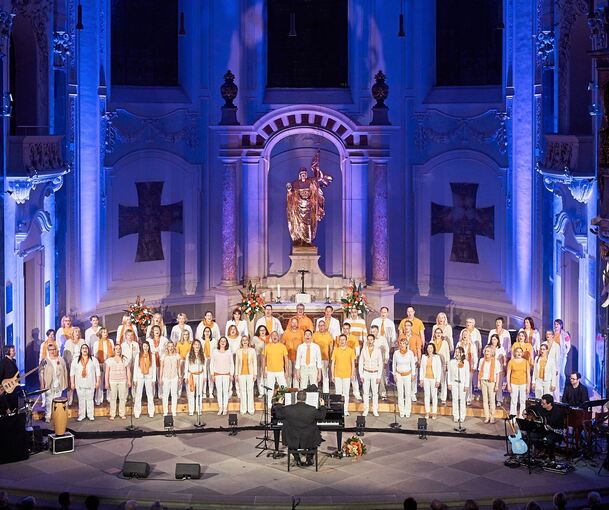 Die Abendsterne bei ihrem Auftritt in der Friedenskirche.