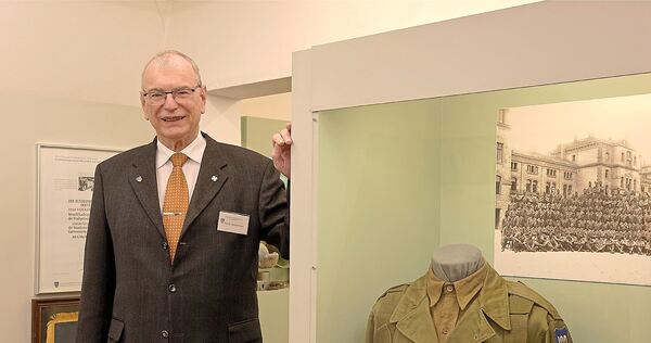 Dietmar Högel beim Veteranentag im Garnisonmuseum.