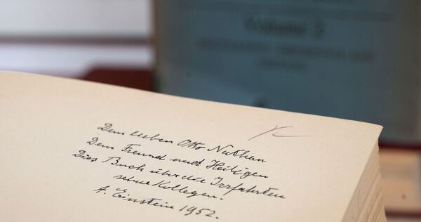 Widmung von Albert Einstein in Dortmund aufgetaucht