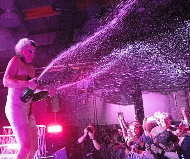 Feministische Electroclash-Ikone: Peaches bei ihrem Auftritt beim „About Pop“.