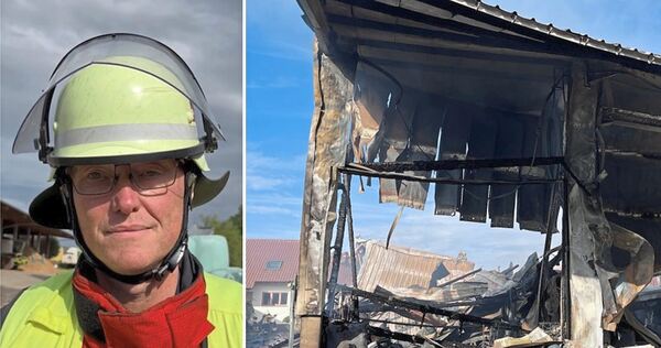 Markus Müller, der Einsatzleiter der Feuerwehr Oberriexingen, gibt einen Überblick über den Einsatz. Markus Müller, der Einsatzleiter der Feuerwehr Oberriexingen, gibt einen Überblick über den Einsatz.