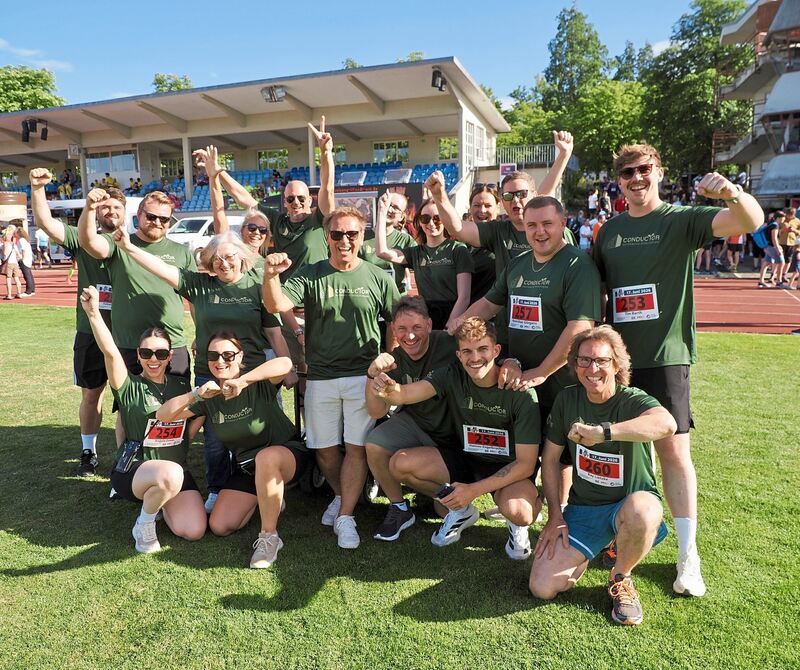 Beim LKZ-Firmenlauf.